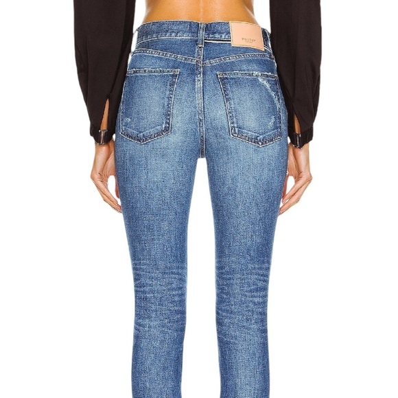 Moussy Vintage Hammond Skinny Jeans Distressed Raw Hem Denim Size 25 - Picture 2 of 14